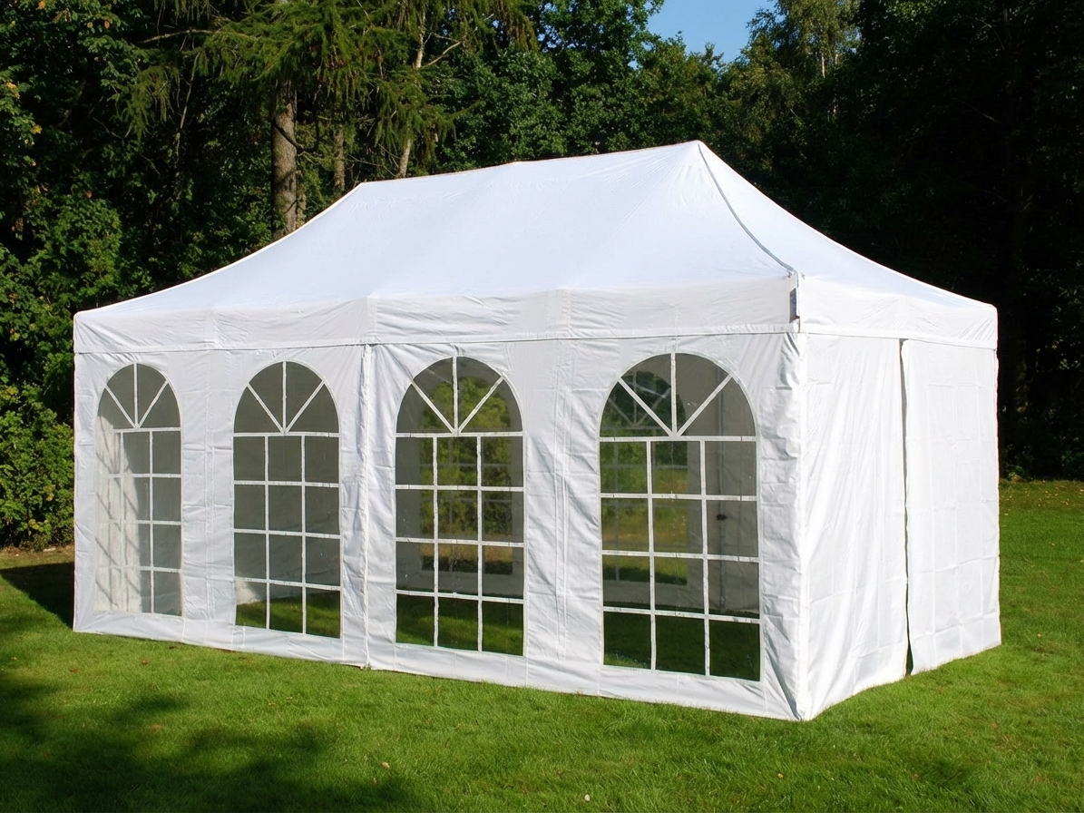 Pop Up Gazebo with Aluminium Frame in White for Outdoor Events