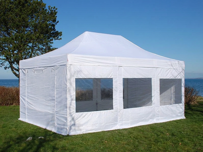 White pop up gazebo with aluminium frame for outdoor events - product detail