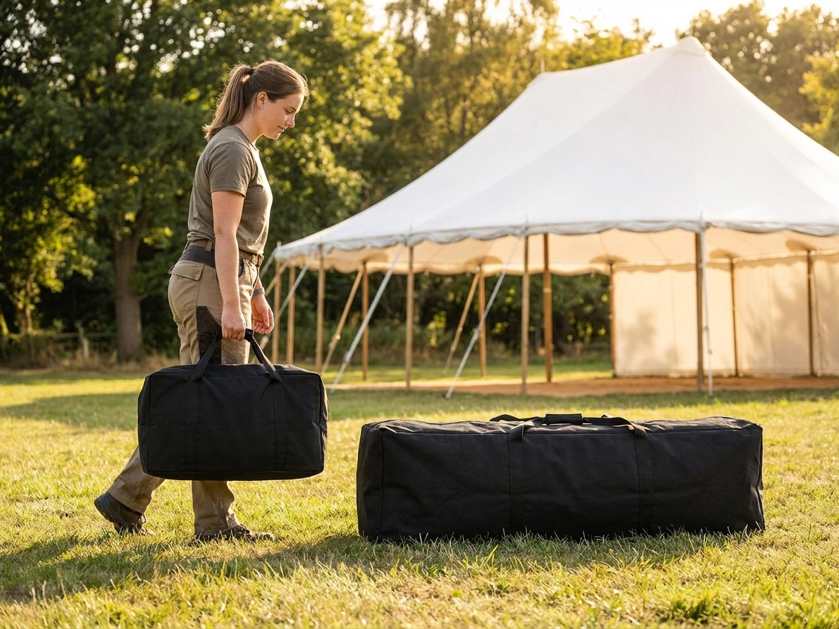 Black Marquee Carry Bag made of Polyester with PVC for Outdoor Use - view 3
