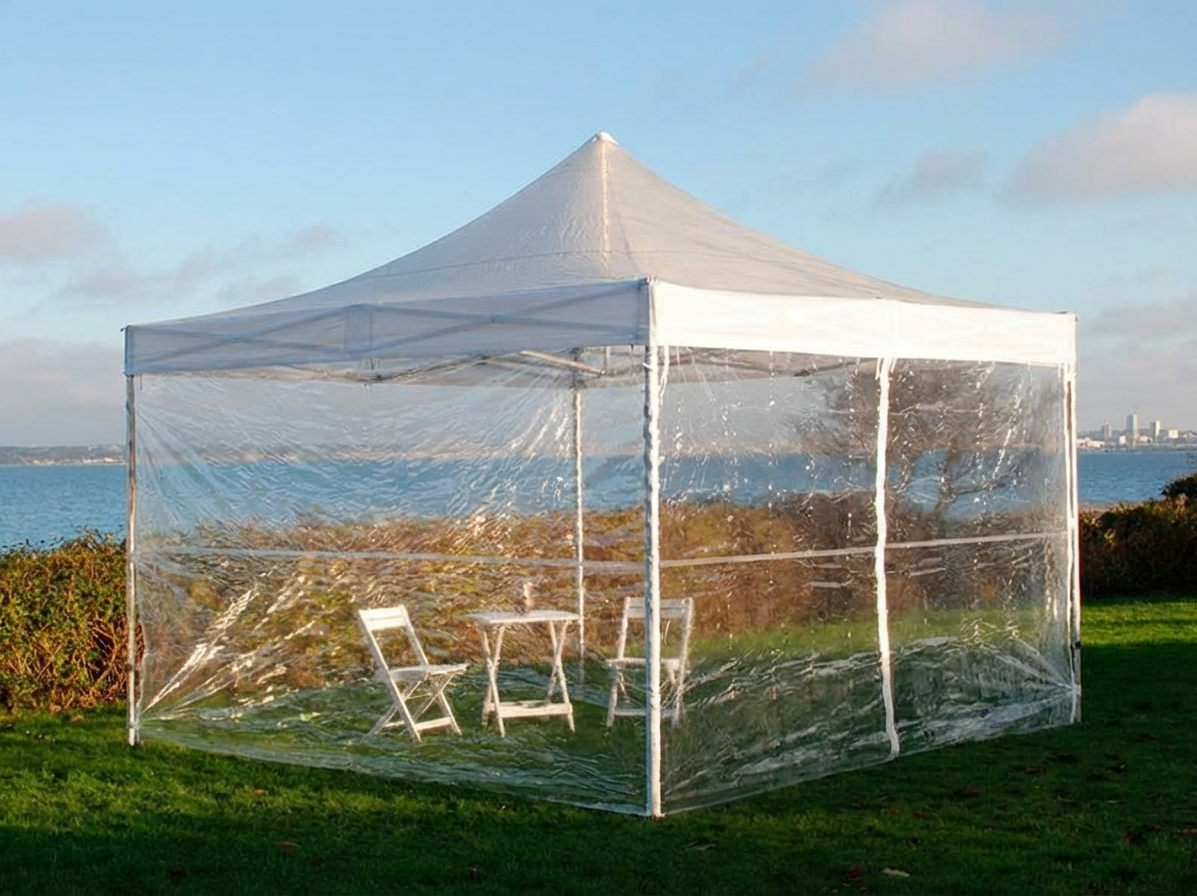 Transparent pop-up gazebo 4x4m for outdoor events