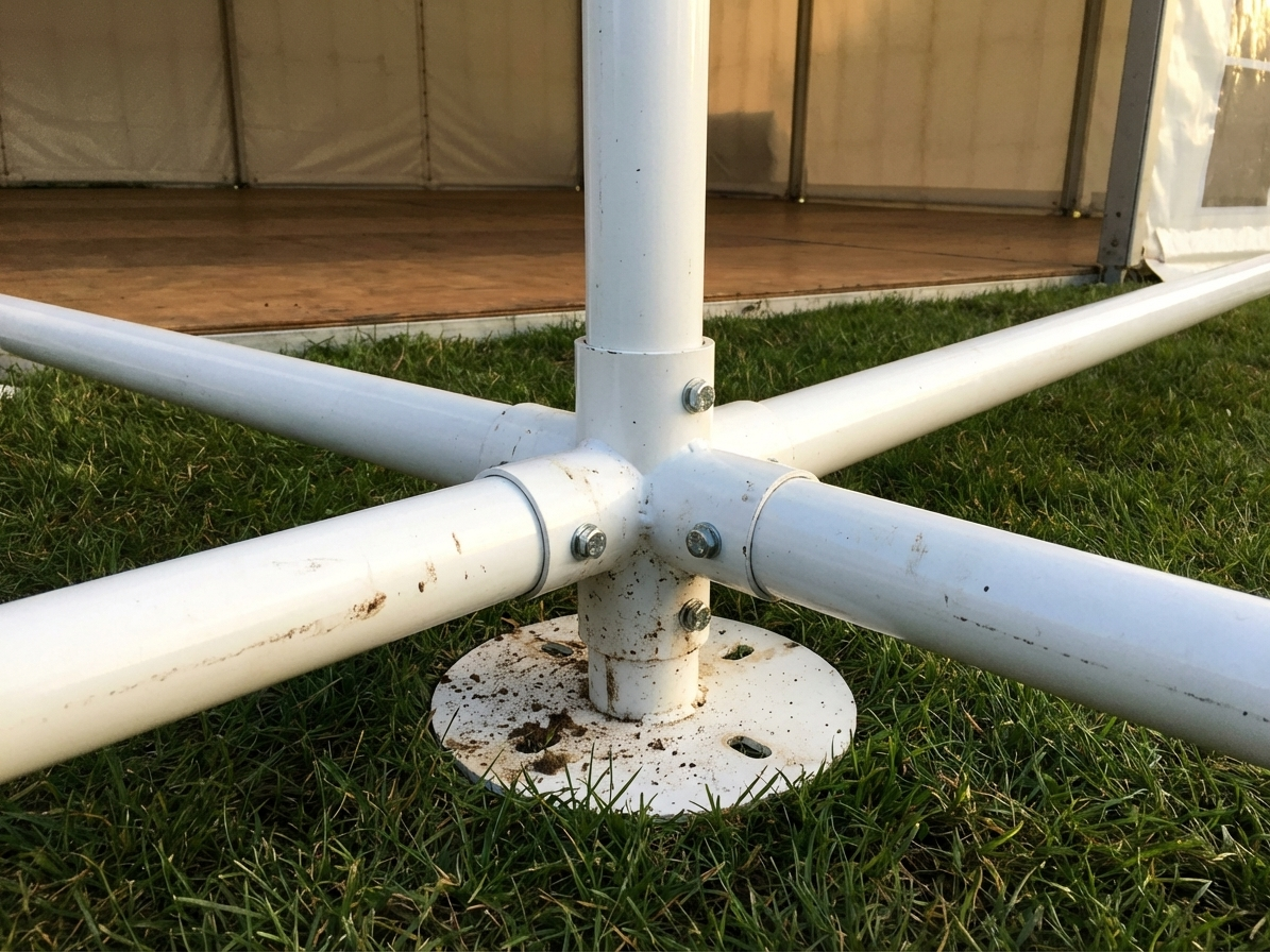 Ground Bar Connector in Silver Galvanised Steel