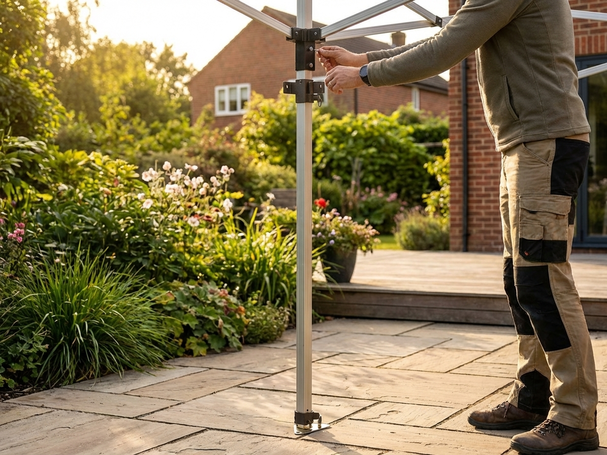 Adjustable Aluminium Middle Leg in Silver - product detail