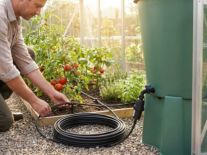Black greenhouse irrigation system for 4m greenhouses - view 3