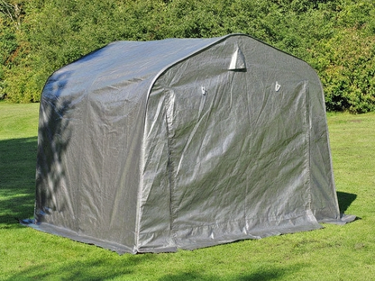 Grey storage tent 2.4x2.4x2 m for outdoor use