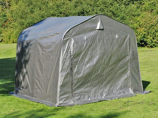 Grey storage tent 2.4x2.4x2 m for outdoor use
