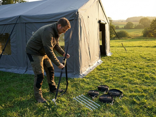 Storm protection set with 60cm pegs and straps for outdoor use - product detail