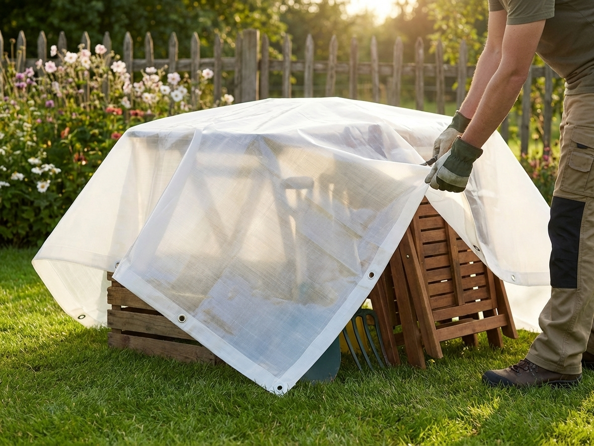 Translucent tarpaulin 5x8 m for outdoor use