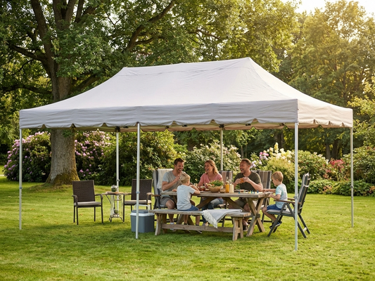 Latte pop-up gazebo 4x6m with aluminium frame for outdoor events