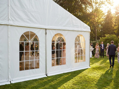 White marquee sidewall 6 m for outdoor events