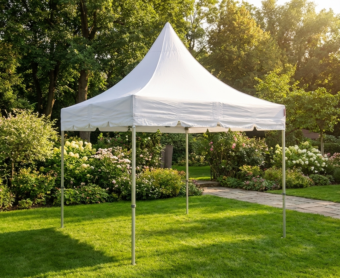 White pop-up gazebo with aluminium frame for outdoor events - product detail