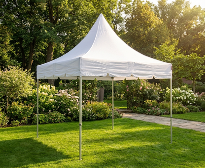 White pop-up gazebo with aluminium frame for outdoor events - product detail