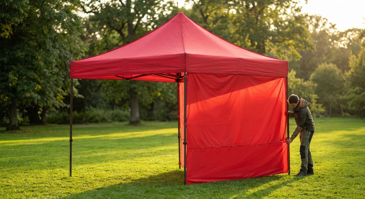 Printed FleXtents sidewall panel for event gazebos - product detail