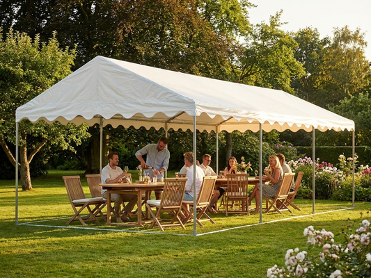 White PVC marquee roof cover 8x12m for outdoor events