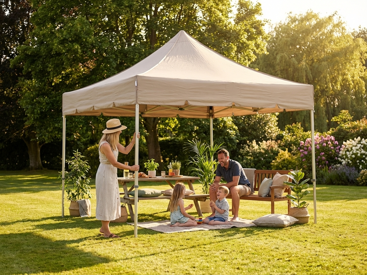 Latte pop-up gazebo for outdoor events - view 3