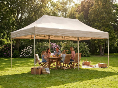 Pop up gazebo 3x6 m latte with steel frame for outdoor events - product detail