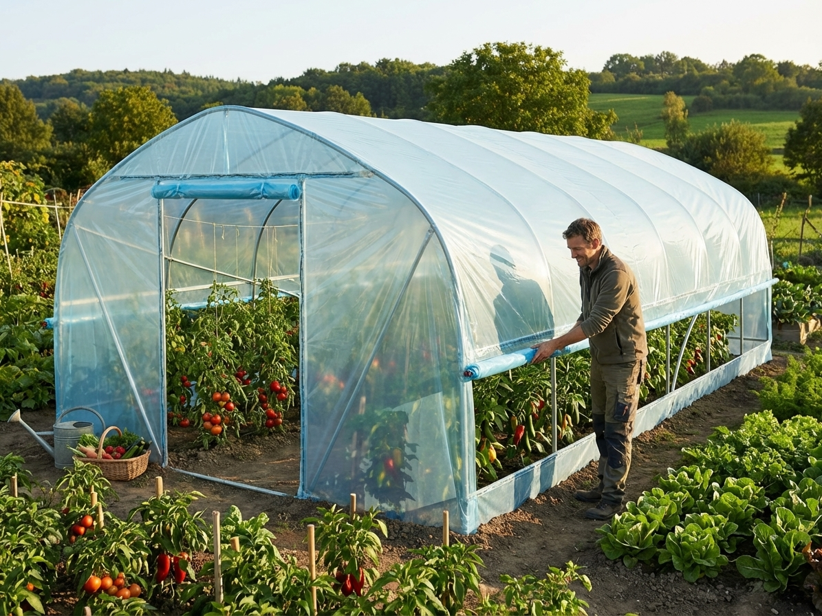 Polytunnel Greenhouse Cover Transparent UV-Resistant - product detail
