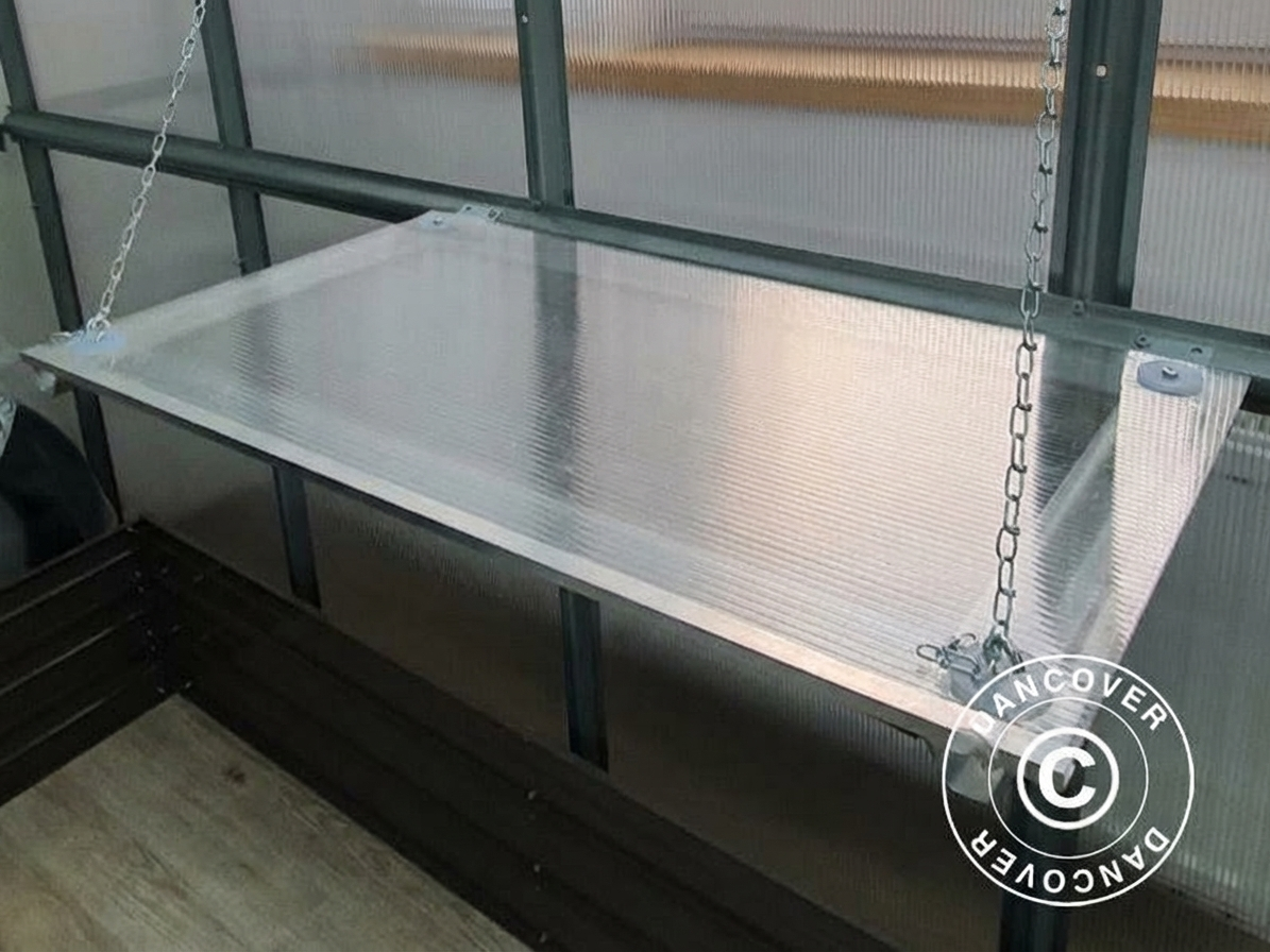 Greenhouse shelf 72x40 cm made from polycarbonate and galvanised steel