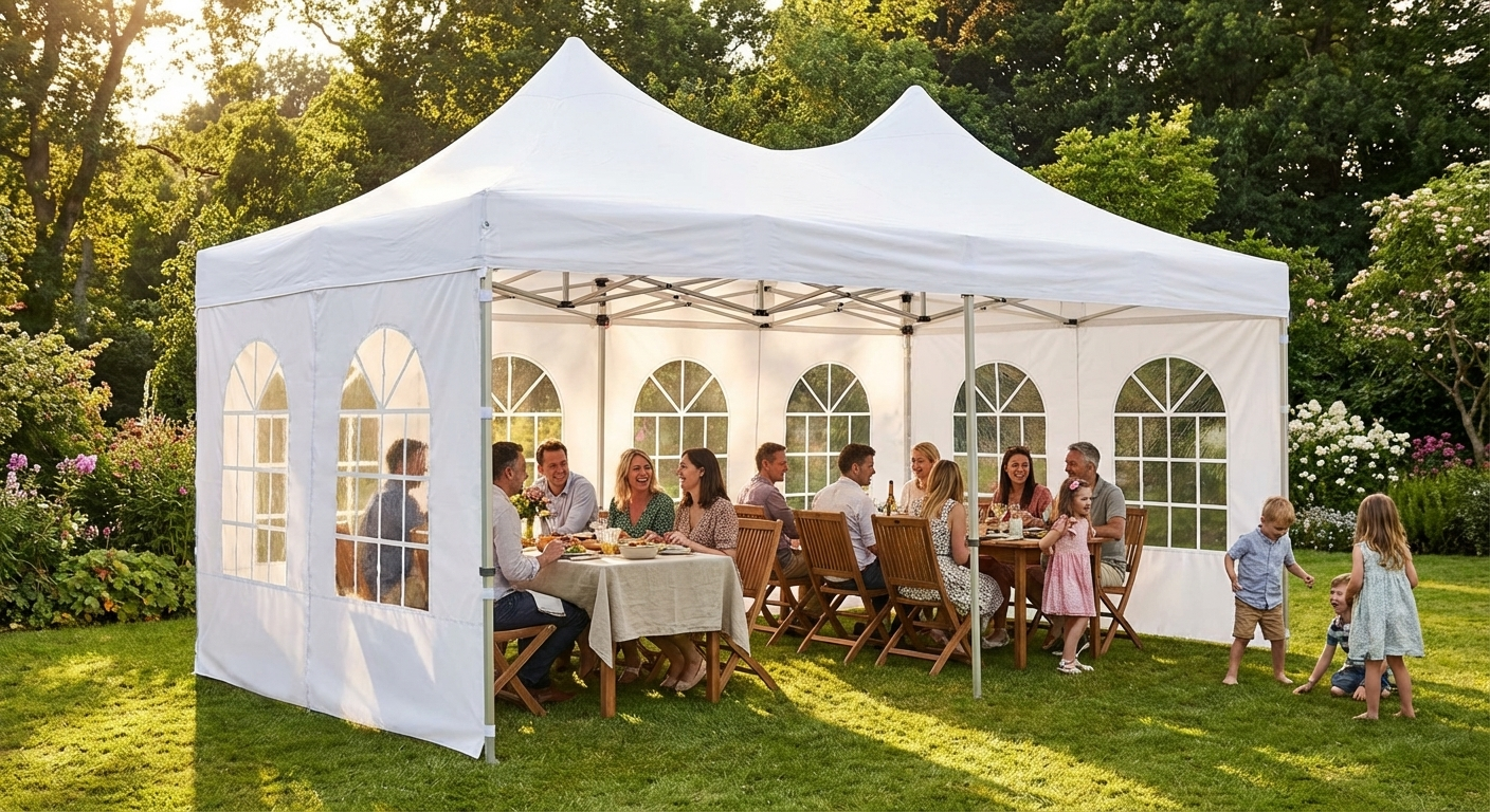 White Marquee Pagoda 4x6m for Outdoor Events - product detail