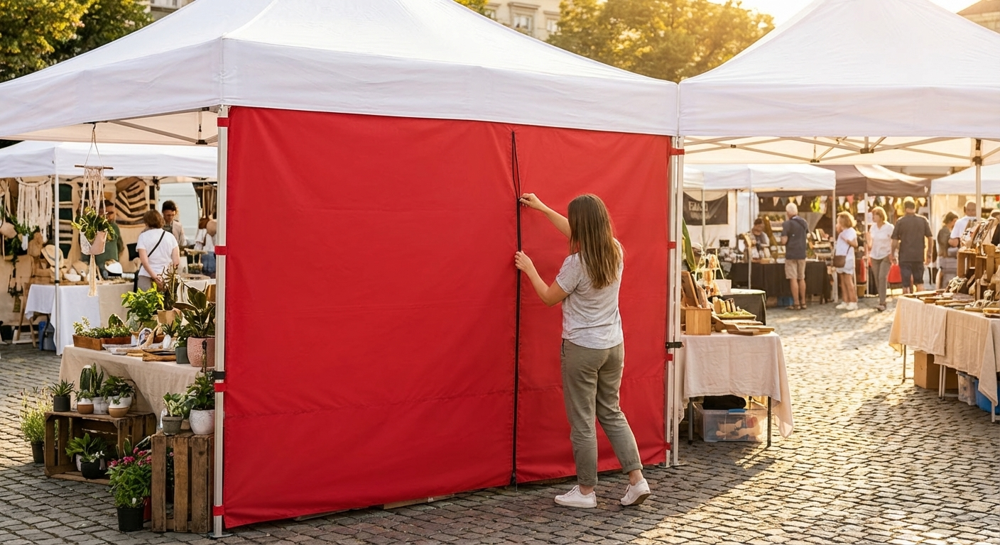 Red infill joint panels for FleXtents® PRO pop-up gazebo - product detail