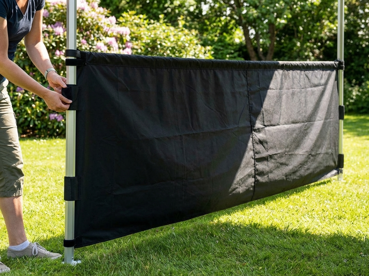 Black half sidewall for FleXtents PRO Xtreme, 4m, outdoor events
