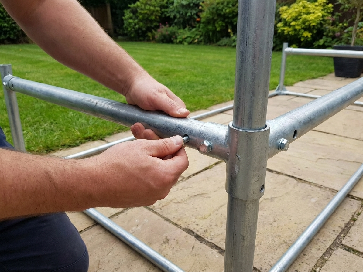 Steel Ground Bar Tube with 38 mm Diameter, Silver - product detail