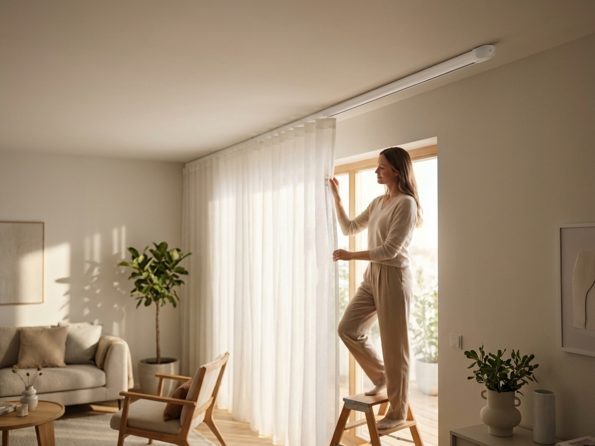 Ceiling Rail 1658mm Silver Galvanised Steel - view 3