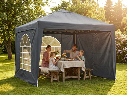 3x3 m Dark Grey PVC/Polyester Marquee for Outdoor Events - view 3