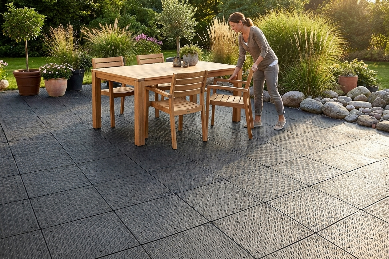 Flooring PRO Anthracite 40m² Recycled PE flooring - product detail