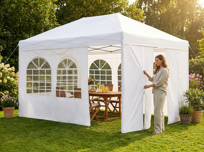 White Gazebo Sidewall Kit 3x4.5m for Outdoor Use - view 3