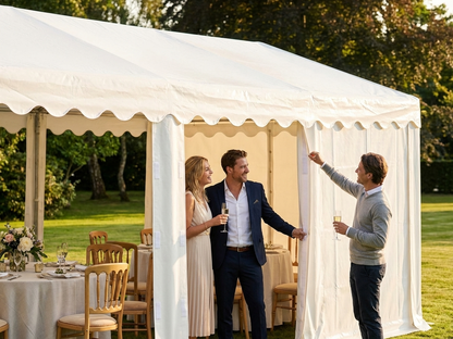 White PVC marquee roof cover 5x6m for event shelter - view 3