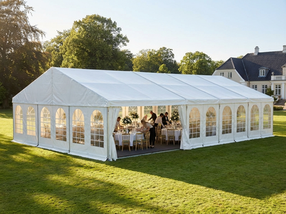 White PVC Marquee Extension with Aluminium Frame for Event Use - product detail