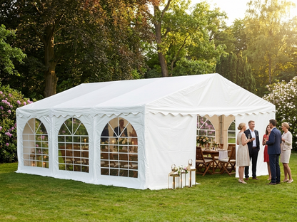White PVC marquee tent 5x6 m for outdoor events - view 3