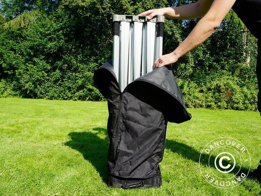 Aluminium gazebo frame in silver with 50 mm tubes for outdoor use