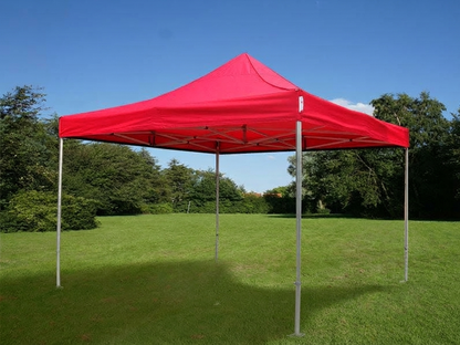 Red pop-up gazebo with aluminium frame, 4x4m size - product detail