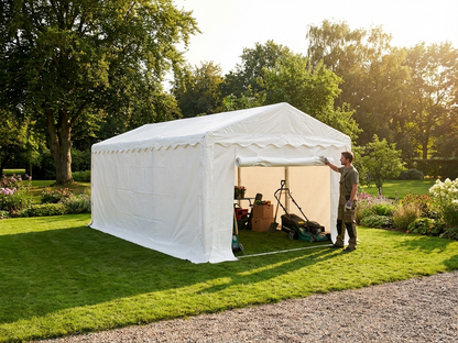 3x6m white storage tent for outdoor events - view 3