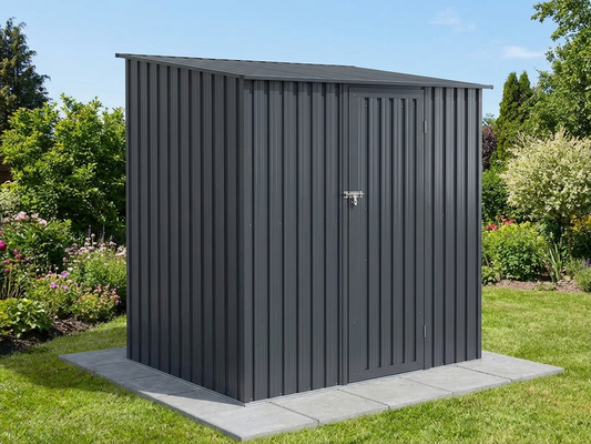 Anthracite garden shed for outdoor storage - product detail