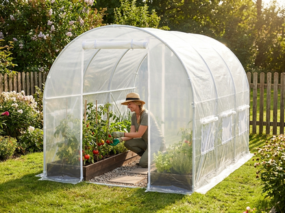 Polytunnel Greenhouse 2x3x2 m Transparent for domestic and commercial use - view 3