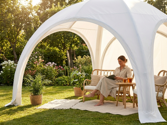Dome marquee sidewall in white, 3x1.95m, for outdoor events