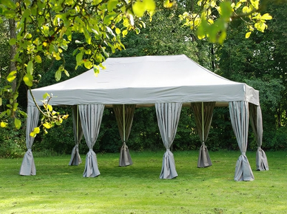 Pop up gazebo 4x6m in latte colour with aluminium frame for outdoor events - product detail
