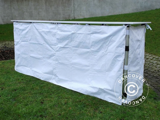 White side panel for event tents, 3m polyester with PVC backing - product detail