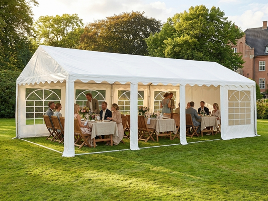 White 5x8 m marquee for outdoor events - product detail