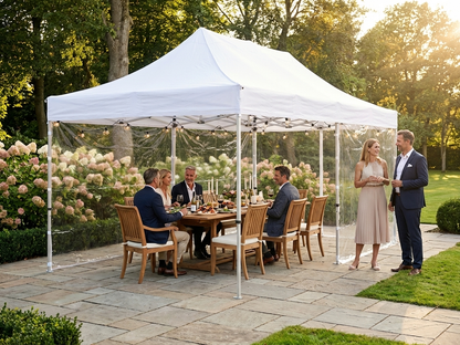 Clear pop up gazebo with aluminium frame for outdoor events