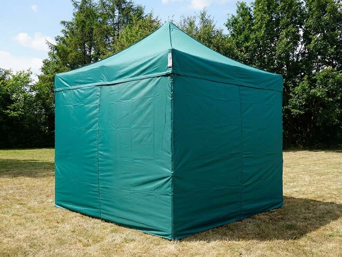 Green pop-up gazebo 3x3m with aluminium frame for outdoor events - product detail