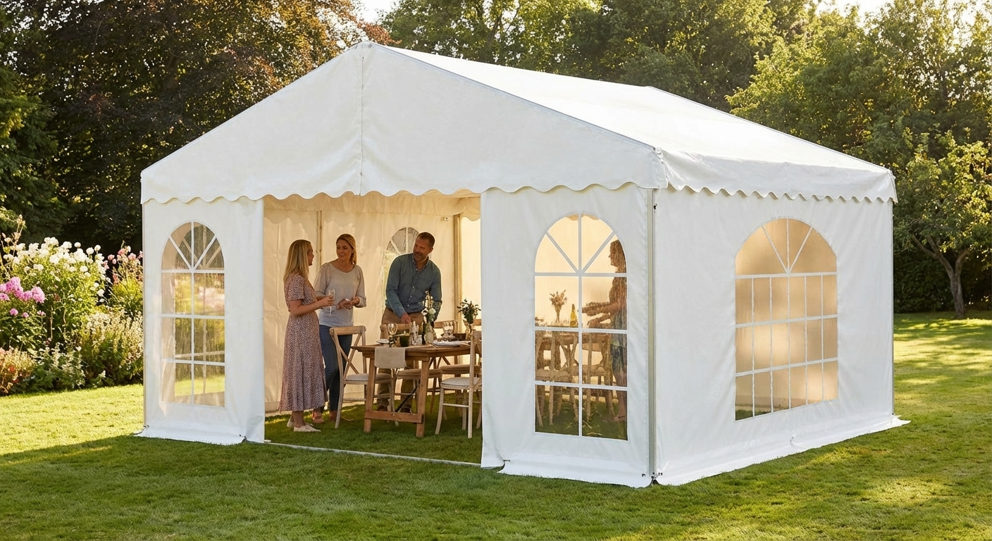 PVC Tent Extension 4m White for Outdoor Events - product detail