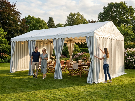 PVC Roof Cover for Marquee 4x8m White Grey