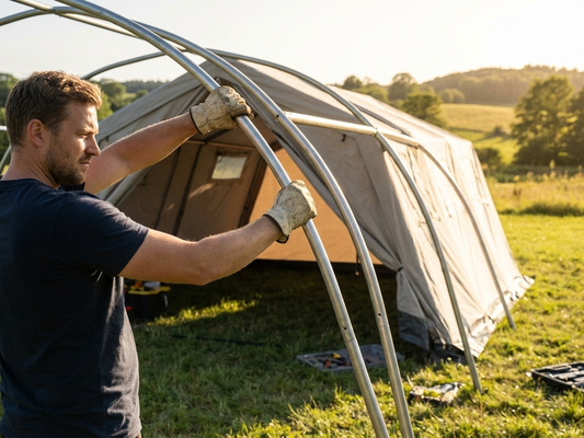 Galvanised steel storage tent arch for 2.4m series