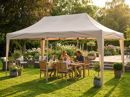 Gazebo Roof Cover 4x8m in Latte with Durable Polyester PVC - product detail