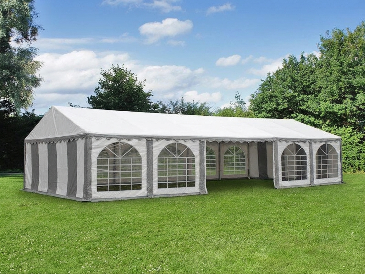 Marquee 6x12 m Grey and White for Outdoor Events - product detail