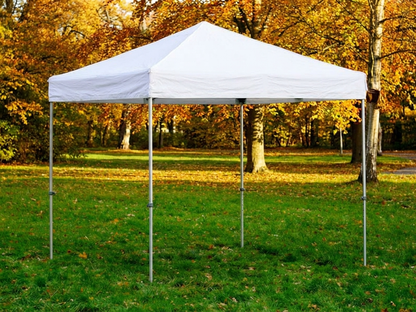 White pop up gazebo 3x3 m, flame retardant for exhibitions - product detail
