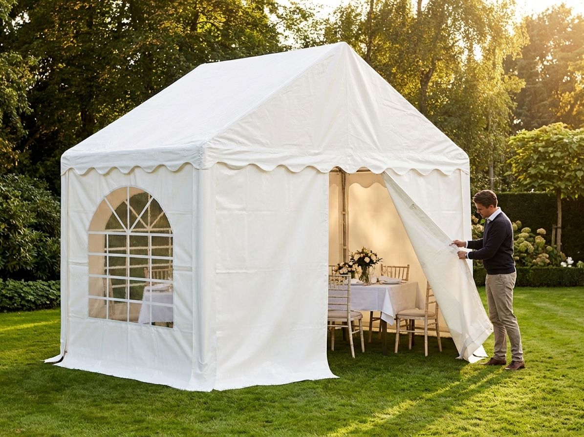 PVC CombiTent extension 2m white for outdoor events